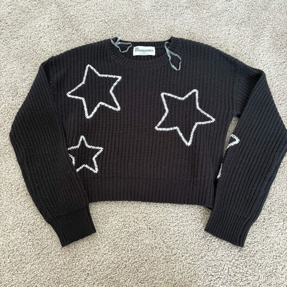 No Boundaries Dark Knit Top